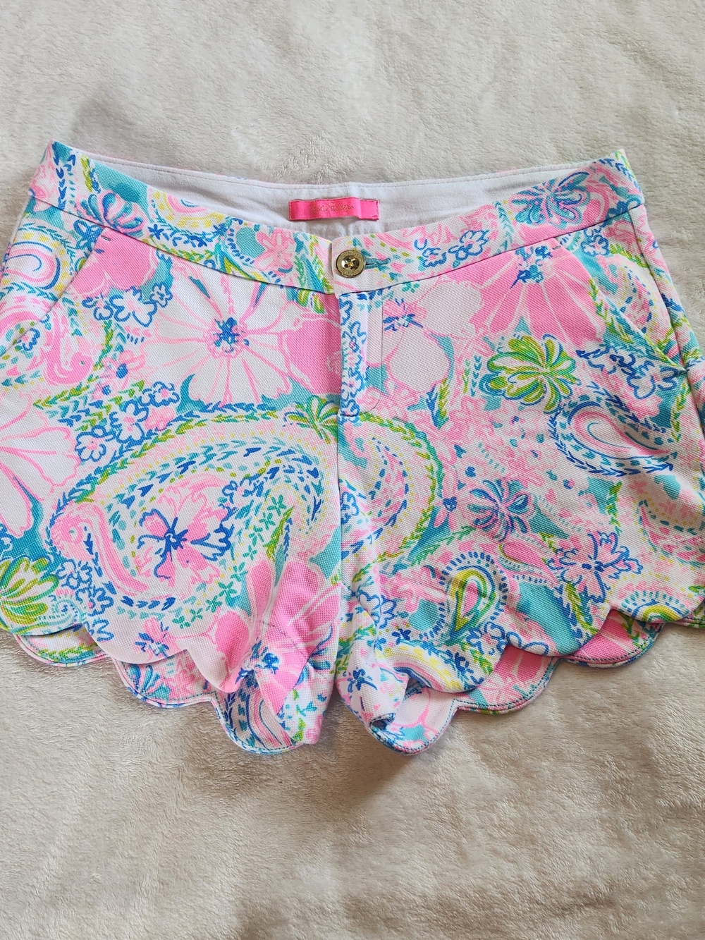 Lilly Pulitzer Buttercup Knit Shorts Size 6